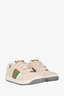 Gucci Cream Leather 'Screener' Sneaker Size 39.5