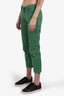 Gucci Green Straight Leg Pants with Patch Size 40