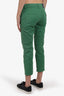 Gucci Green Straight Leg Pants with Patch Size 40