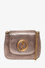 Gucci Gunmetal Python 1973 Chain Crossbody Bag