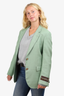 Gucci Mint Eschatology Label Single-breasted Blazer Size 36