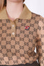 Gucci Monogram Gold Collard Sweater Size L