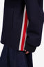 Gucci Navy Wool Teddy Lining Coat with Detachable Hood Size 48 Mens