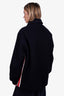 Gucci Navy Wool Teddy Lining Coat with Detachable Hood Size 48 Mens