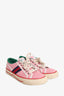 Gucci Pink Canvas Tennis 1977 Low Top Sneakers Size 38