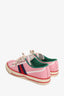 Gucci Pink Canvas Tennis 1977 Low Top Sneakers Size 38