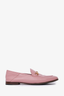 Gucci Pink Leather Brixton Loafers Size 38.5