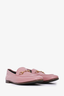 Gucci Pink Leather Brixton Loafers Size 38.5