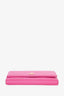 Gucci Pink Leather GG Marmont Long Wallet