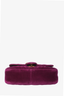 Gucci Purple Velvet Mini 'Marmont' Shoulder Bag