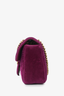 Gucci Purple Velvet Mini 'Marmont' Shoulder Bag