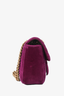 Gucci Purple Velvet Mini 'Marmont' Shoulder Bag