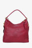 Gucci Red Leather Miss GG Top Handle Bag with Strap