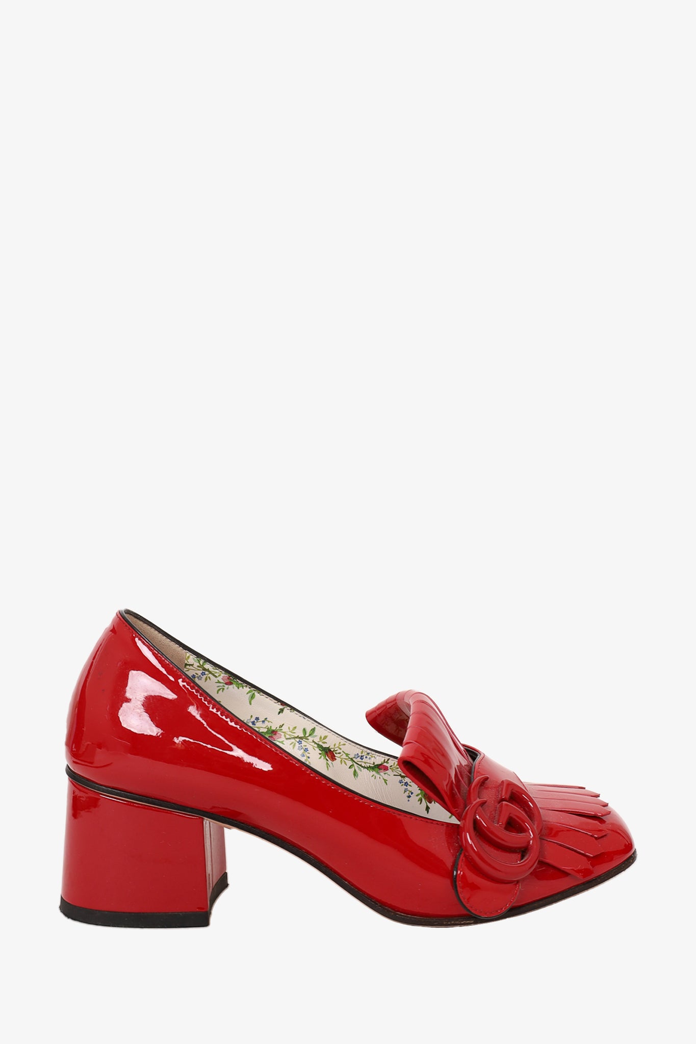 Gucci marmont red on sale shoes