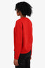 Gucci Red Wool GG Diamond Sweater Size M