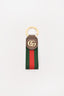 Gucci Red/Green Web Canvas Ophidia GG Keychain