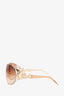 Roberto Cavalli Round Gradient Sunglasses with Snake Detail