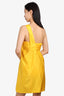 Gucci Silk Yellow Short Dress with Bow Detail Size 40