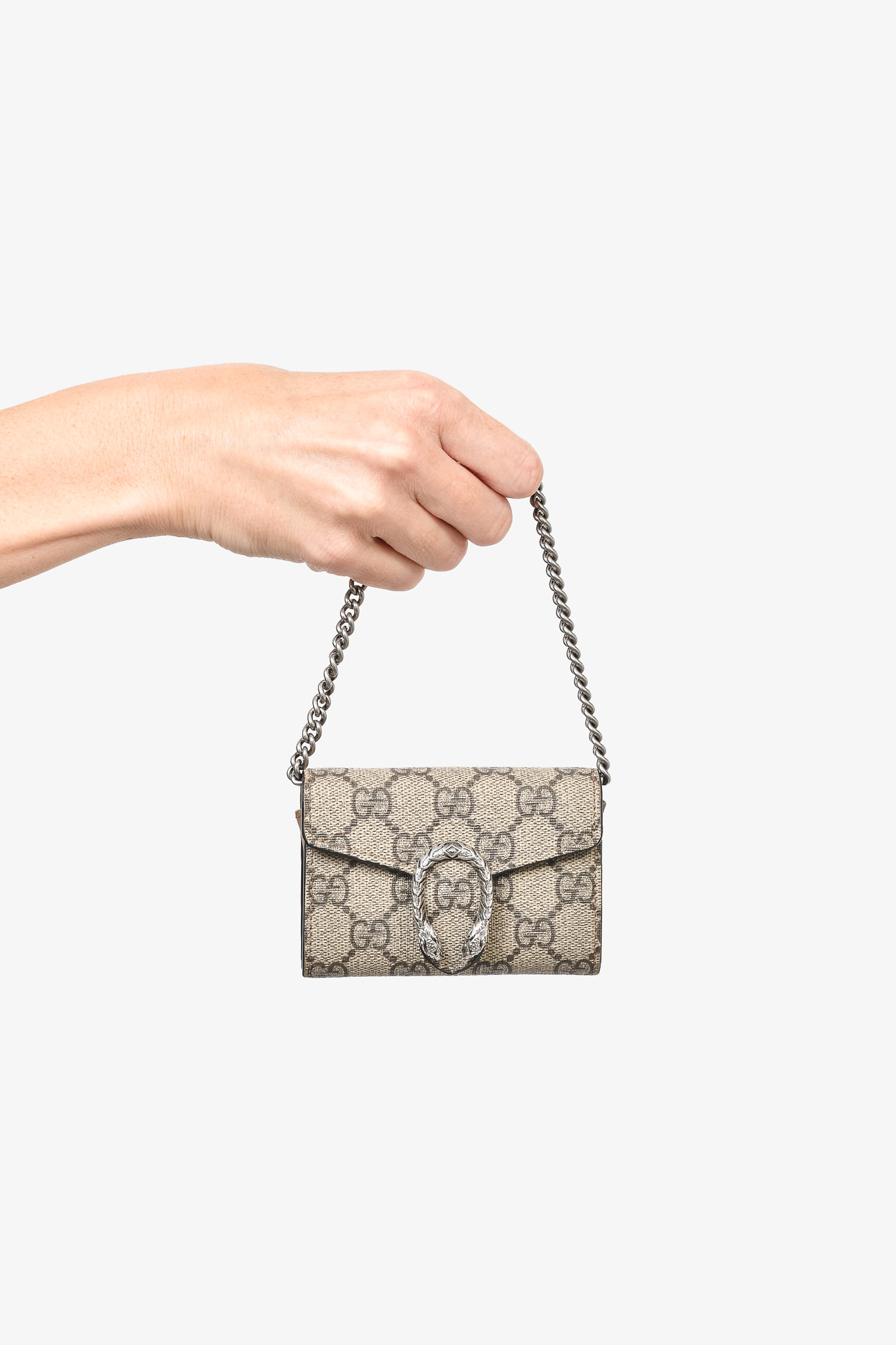 Beige gg supreme 2024 dionysus coin purse