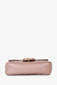 Gucci Taupe Leather Super Mini GG Marmont Crossbody