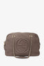 Gucci Taupe Suede Soho Medium Chain Shoulder Bag