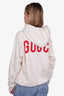 Gucci White Cotton Manifesto Graphic Print Hoodie Size S