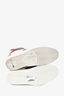 Gucci White Leather High Top Web Sneakers Size 5.5