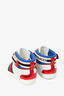 Gucci White Leather High Top Web Sneakers Size 5.5