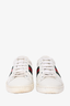 Gucci White Leather Web Bee Sneakers Size 37.5 (As Is)