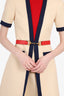 Gucci White Wool/Silk Belted Mini Dress Size 40