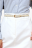 Hermès 2022 White Epsom Pop H Belt 15MM
