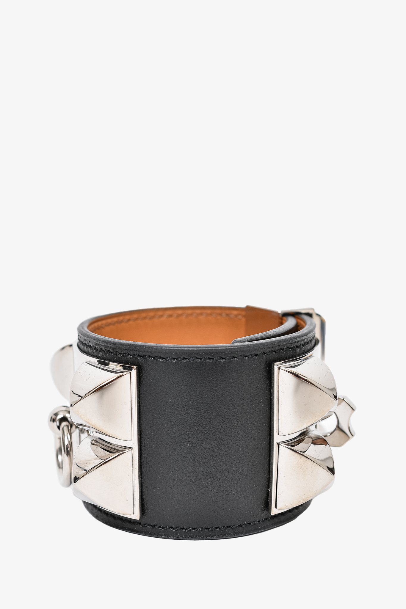 Hermes black clearance leather bracelet