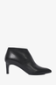 Hermès Black Leather Pointed Ankle Boots Size 35.5
