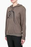 Hermes Brown Graphic Print Crew Neck Sweatshirt Size M