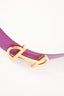 Hermes Purple/Red Reversible Swift & Epsom 24MM Gamma Belt