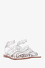 Hermès White Leather 'Kalliste' Sandals Size 36