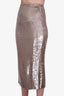 IRO Gold Metallic Sequin Skirt Size 34