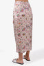 Isabel Marant Etoile Cream Printed Wrap Midi Skirt Size 38