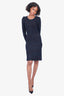 Isabel Marant Etoile Navy Striped Long Sleeve Dress Size 2