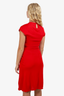 Issa London Red Cap Sleeve Dress Size 4