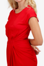 Issa London Red Cap Sleeve Dress Size 4