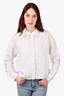 James Perse White Linen Button Down Shirt Size 2