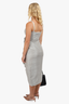 Jonathan Simhkai Silver Plisse Metallic Bustier Ruffle Dress 4