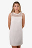 Judith & Charles White Sleeveless Midi Dress Size 4