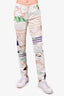 Kenzo Printed White Jeans Size 38