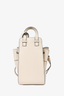 Loewe Grey Leather Mini Drawstring Hammock Bag