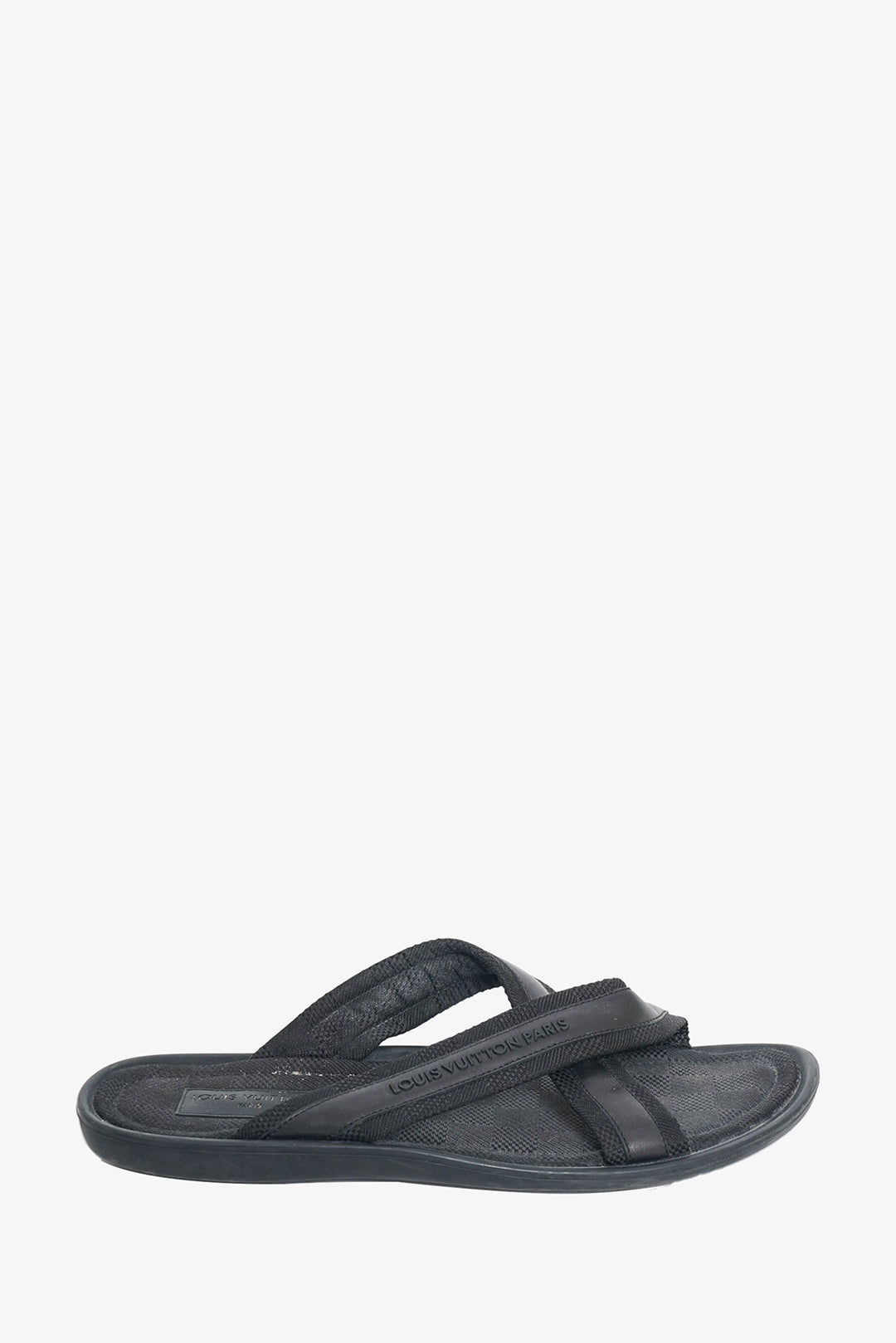 Louis Vuitton Panama Sandal, Black, 11