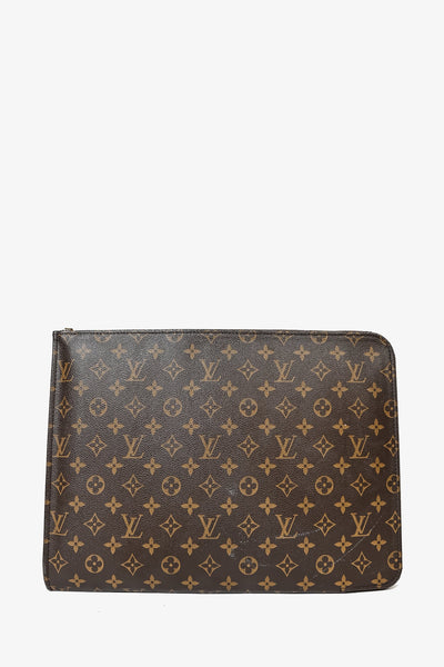 Louis Vuitton Monogram Porte-Document Holder GM - Brown Portfolios