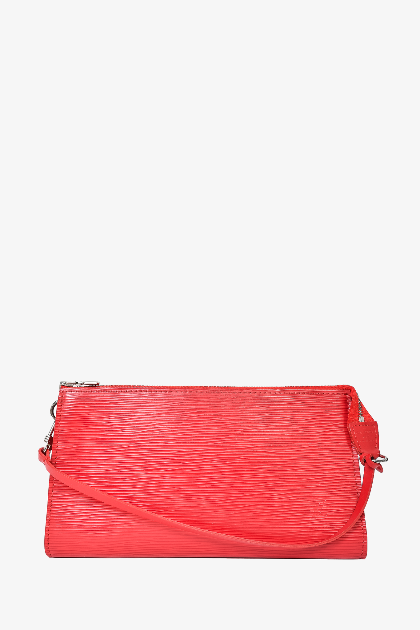 Louis Vuitton Red Epi Leather Pochette Accessories Clutch