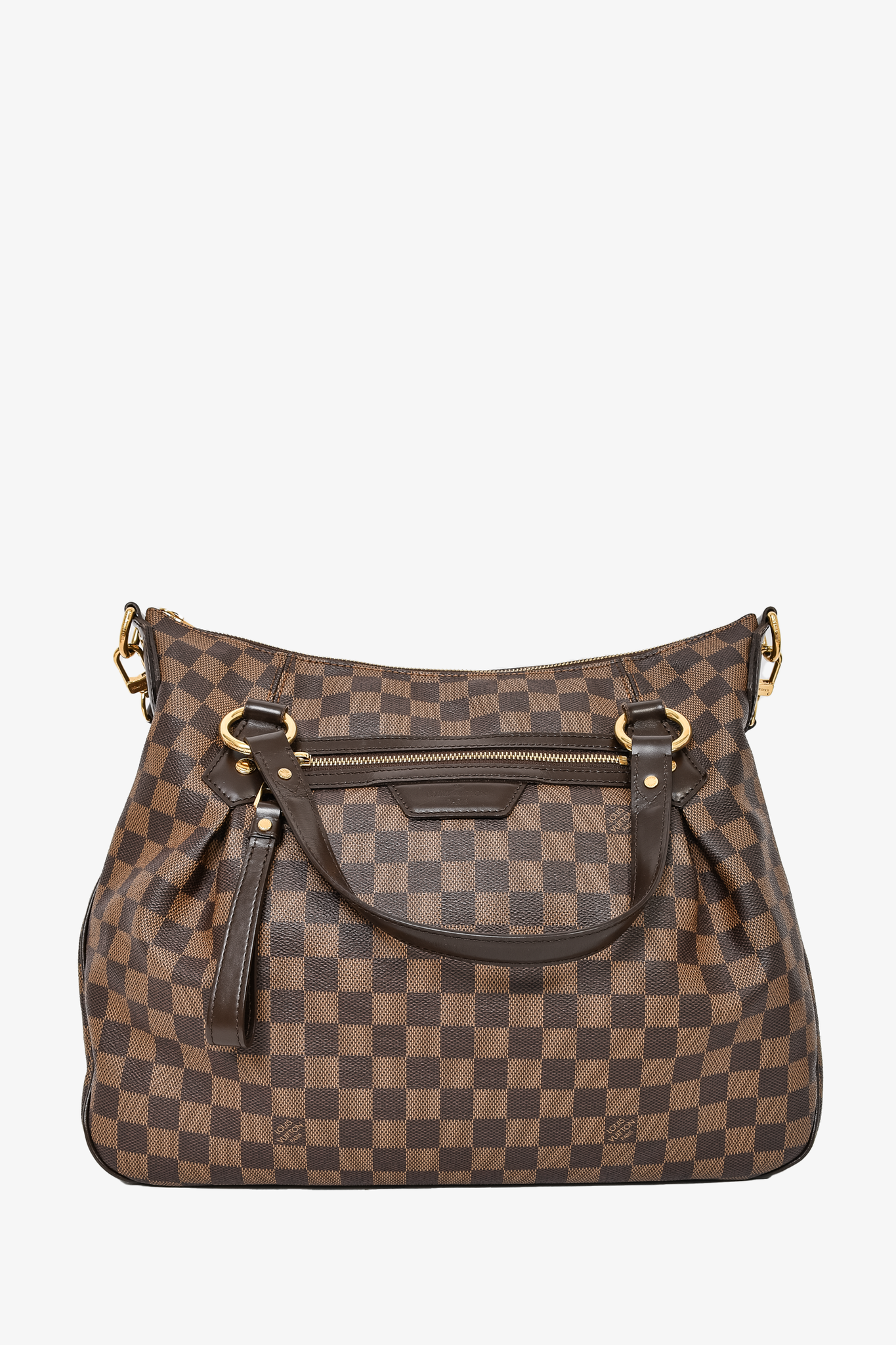 LOUIS VUITTON Evora MM Damier Ebene Tote Excellent Shoulder Bag